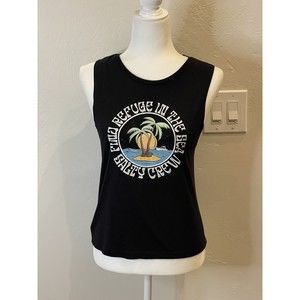 Salty Crew Dos Palms Tank Top Size Small       F1018